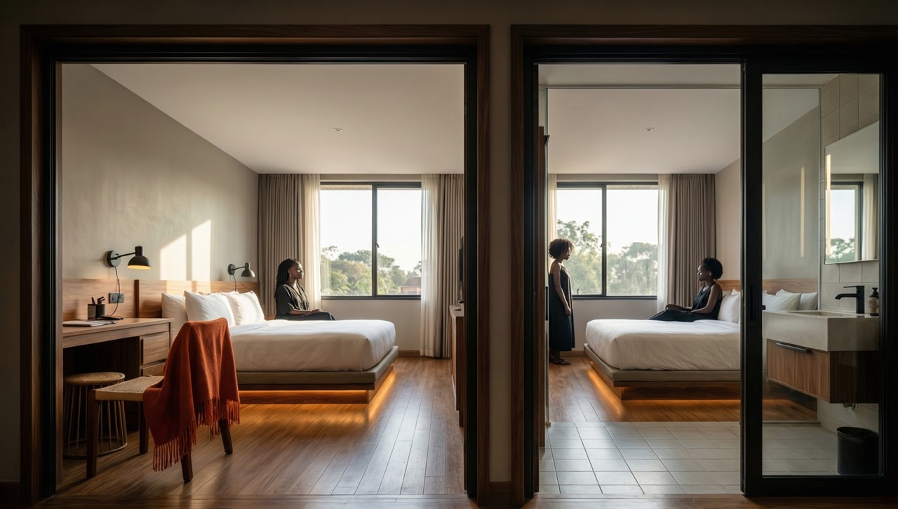 Single Twin Self Contained Rooms